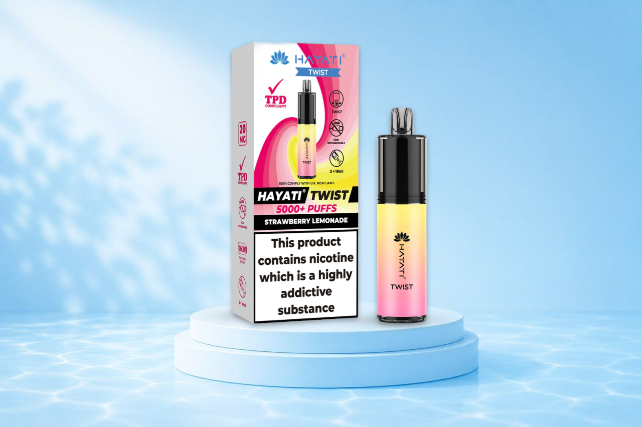 Hayati Twist 5000 mit Erdbeer-Limonade
